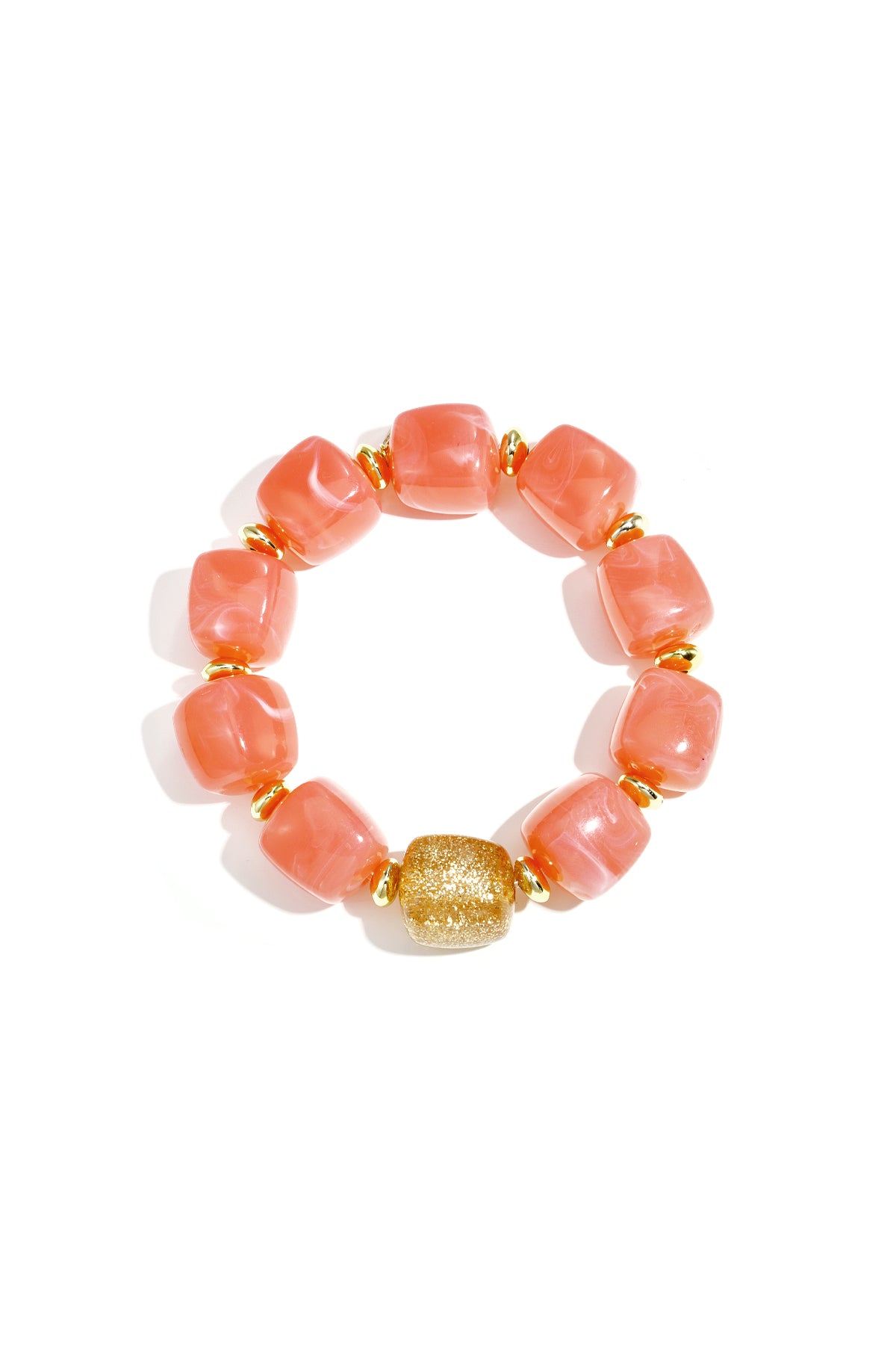 Charming Acrylic Beaded Bracelet for Spring/Summer