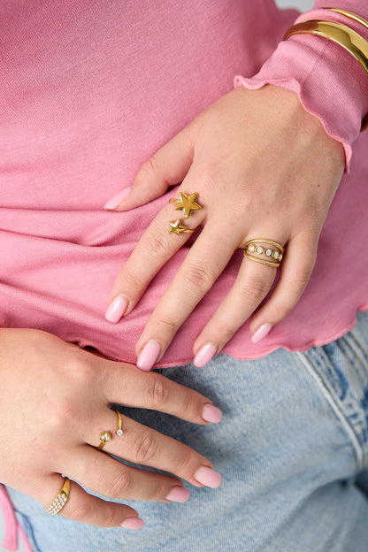 Elegant Star Minimalist Ring - Adjustable & Stylish