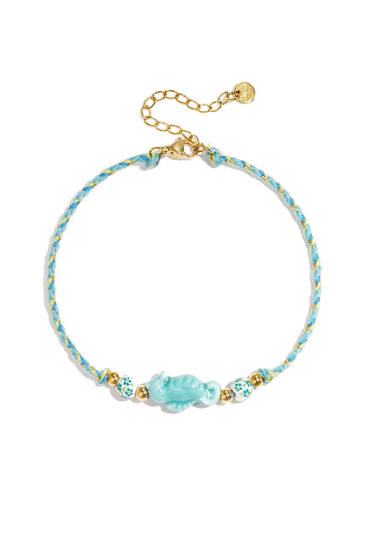 Charming Green and Blue Rope Anklet for Summer
