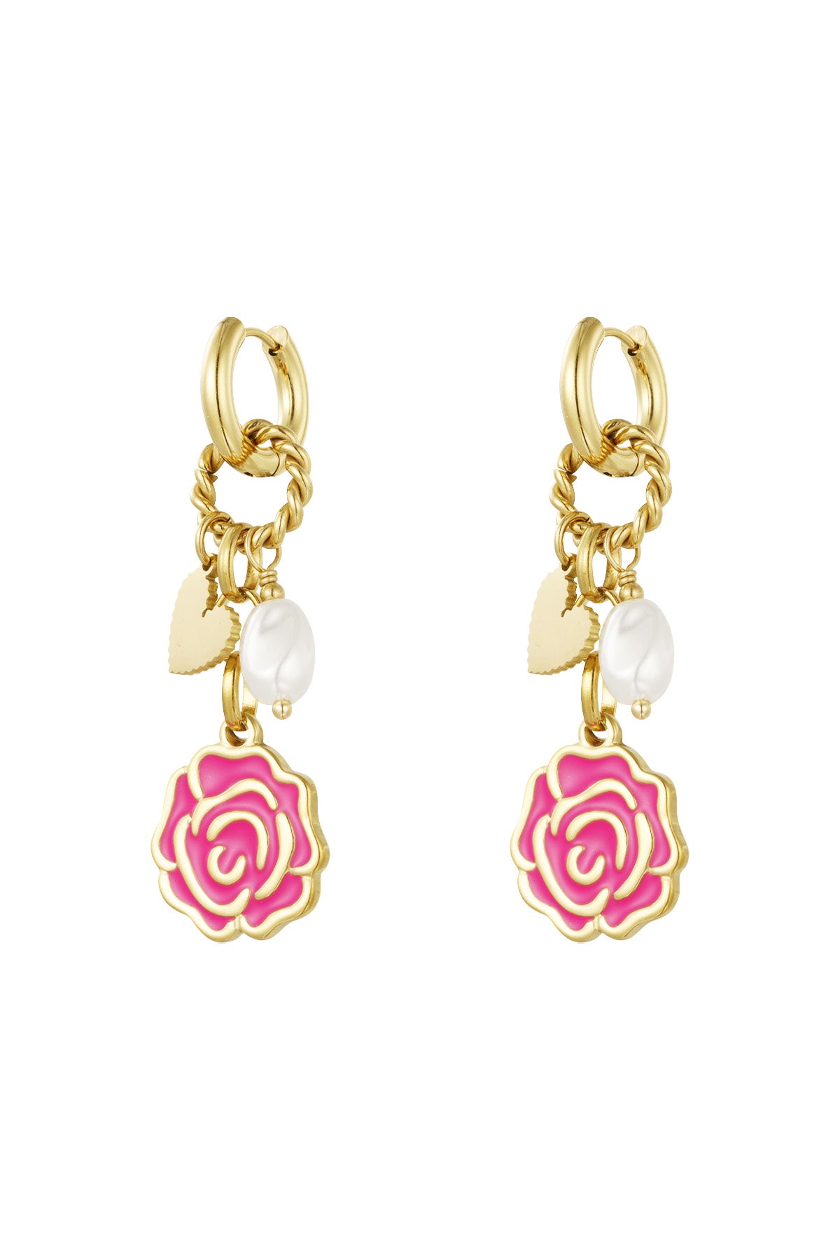 Stylish Fuchsia Drop Earrings for a Bold Look