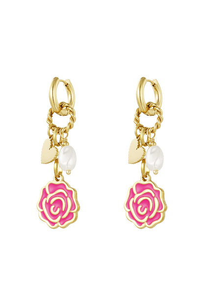 Stylish Fuchsia Drop Earrings for a Bold Look