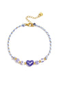 Charming Pink Heart Anklet for Summer