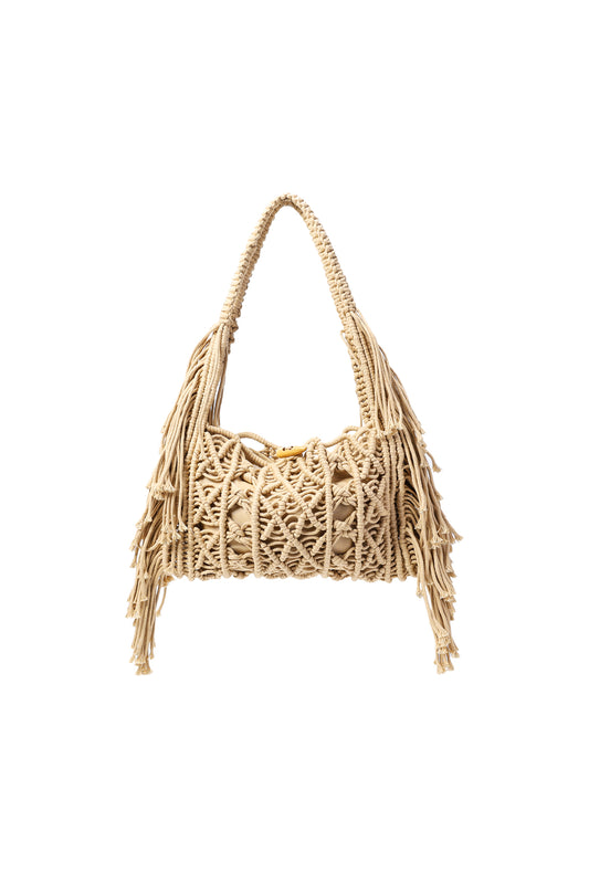 Stylish Khaki Beach Bag for Summer Vacations