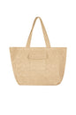 Stylish Fuchsia & Beige Polyester Shopper Bags