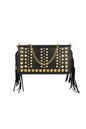 Elegant Wine Red & Black Shoulder Bag for Daily Chic