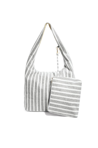 Chic Hobo Bag for Spring/Summer in Grey, Pink, Green