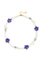 Elegant White Beaded Necklace for Spring/Summer Romance