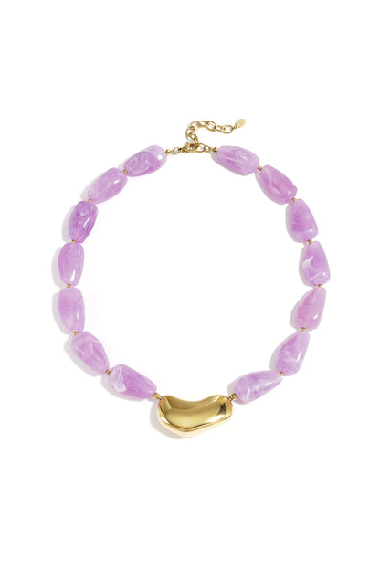 Chic Acrylic Beaded Necklace for Spring/Summer