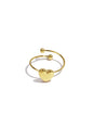 Elegant Minimalist Heart Ring in Silver & Gold