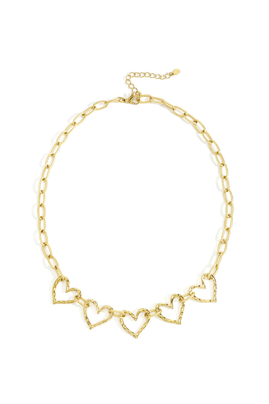 Elegant Heart Chain Necklace for Daily Wear