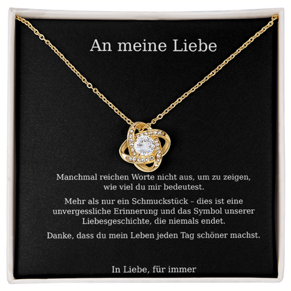 Love Knot Forever – Halskette "Für meine Liebe"