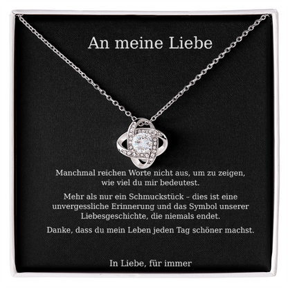 Love Knot Forever – Halskette "Für meine Liebe"