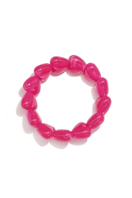 Charming Heart Bead Bracelets for Women