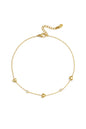 Elegant Gold Color Heart Ankle Bracelet for Summer