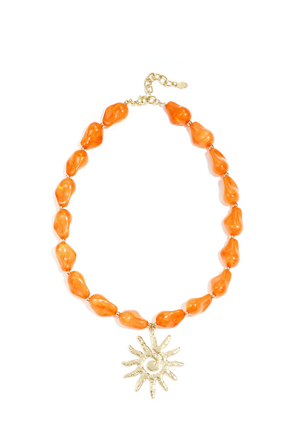 Stylish Acrylic Beaded Necklace for Spring/Summer
