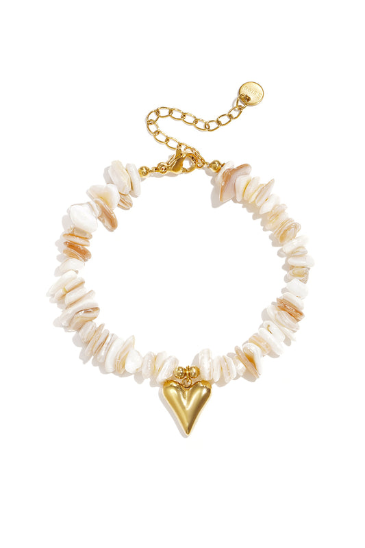 Charming Heart Beaded Bracelet for Women